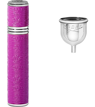 Refillable Travel Perfume Atomiser - Silver/Purple Neon