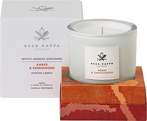 Amber & Sandalwood-Scented Candle