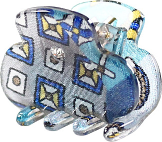 Little Hair Clip with Vitrified Silk