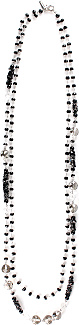 Rosary Necklace With Glitter