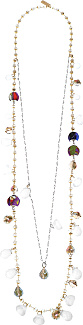 Necklace With Crystal Drops