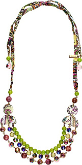 Necklace With Boule And Strass