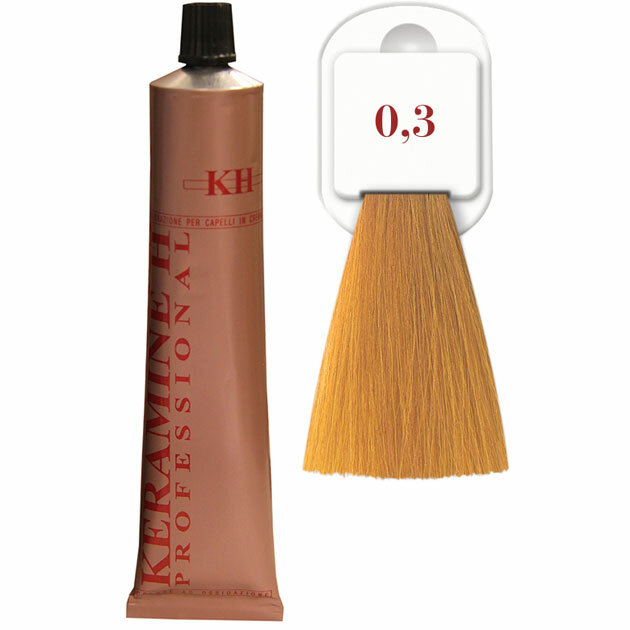 Keramine H - Усилитель оттенка Salon Haircolor Cream тон 0.3 золотистый 100мл 100098
