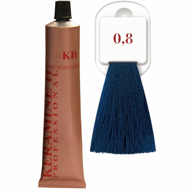 Keramine H - Усилитель оттенка Salon Haircolor Cream тон 0.8 синий 100мл 100100