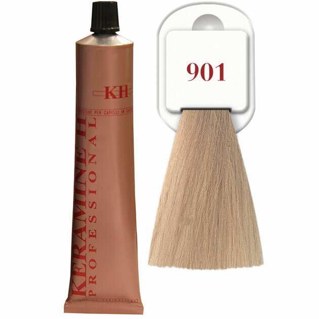 Keramine H - Суперосветляющая крем-краска Salon Haircolor Cream тон 901 пепельный 100мл 100104