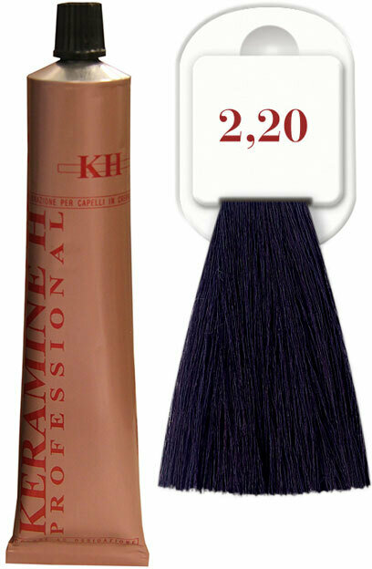 Keramine H - Крем-краска для волос Salon Haircolor Cream тон 2.20 черно-фиолетовый 100мл 100065