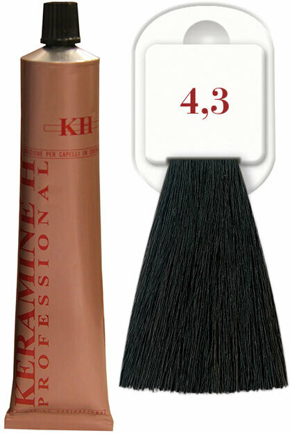 Keramine H - Крем-краска для волос Salon Haircolor Cream тон 4.3 золотистый каштан 100мл 100068