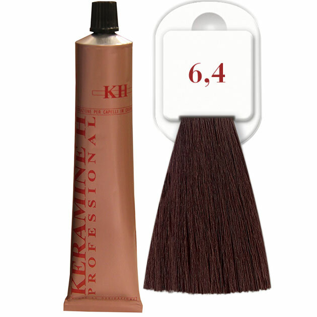 Keramine H - Крем-краска для волос Salon Haircolor Cream тон 6.4 темно-медный блонд 100мл 100078