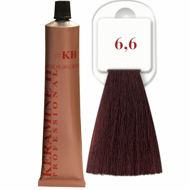 Keramine H - Крем-краска для волос Salon Haircolor Cream тон 6.6 темно-бронзовый блонд 100мл 100079