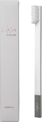 Apriori - Зубна щітка White Silver (medium) SLIM white/silver