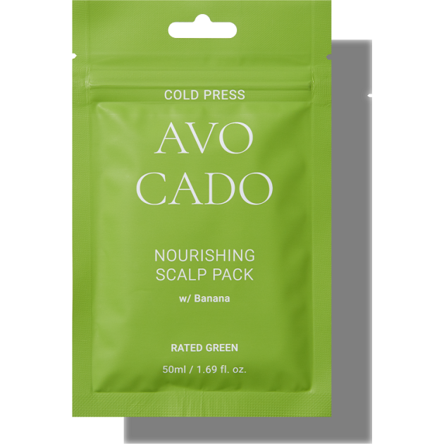 Rated Green - Маска для волосся Avocado Nourishing Scalp Pack W/ Banana МБ-00001685