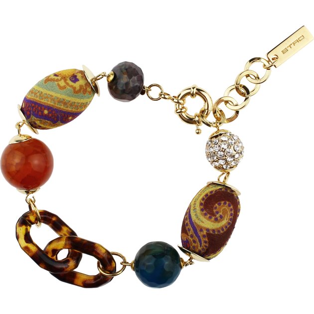 Etro accessories - Браслет Resin Rings Bracelet with Silk Boules C534063558FW21