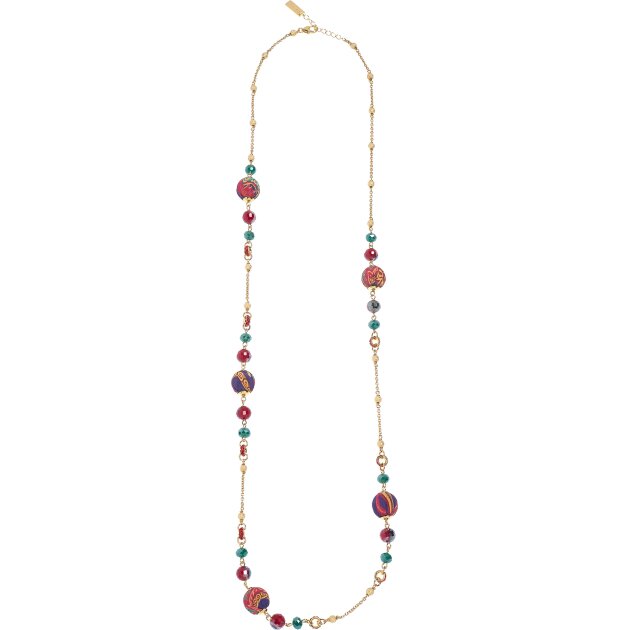Etro accessories - Кольє Chain Necklace With Silk Boules C5345512566FW21