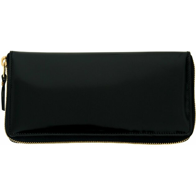 Comme des Garcons Accessories - Кошелек Glossy Black Leather Wallet Pink SA0110FLPIN