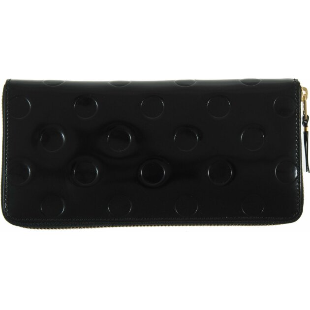 Comme des Garcons Accessories - Кошелек Leather Wallet Polka Dots Embossed Black SA0110NEBLA