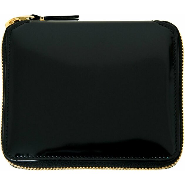 Comme des Garcons Accessories - Кошелек Glossy Black Leather Wallet Pink SA2100FLPIN