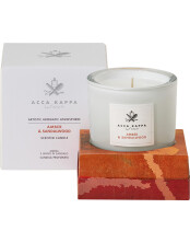 Amber & Sandalwood-Scented Candle