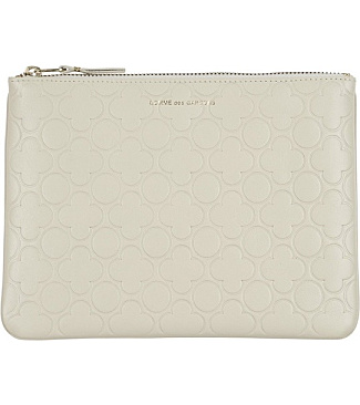 Emboss Wallet white