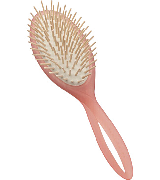 Infinito Hairbrush - Wood Pins - Cloud Pink