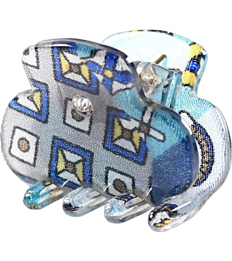 Little Hair Clip with Vitrified Silk