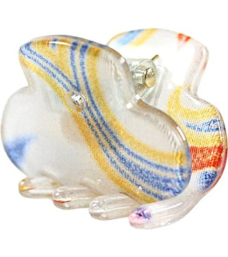Little Hair Clip with Vitrified Silk