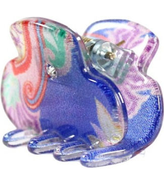 Little Hair Clip with Vitrified Silk