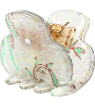 Little Hair Clip with Vitrified Silk