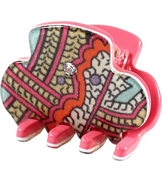 Little Hair Clip with Vitrified Silk