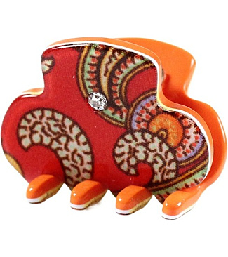 Little Hair Clip with Vitrified Silk