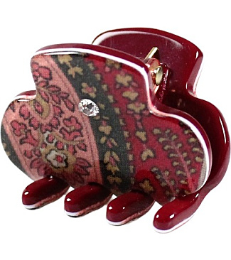 Little Hair Clip with Vitrified Silk