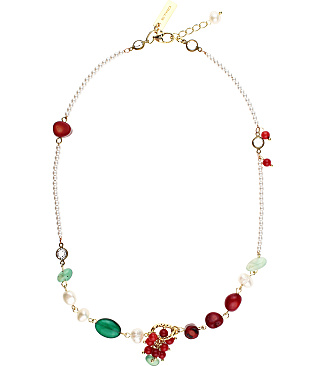 Choker With Red Balls