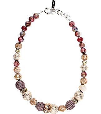 Choker With Bright Thread Boules