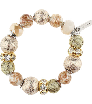 Bracelet With Bright Thread Boules