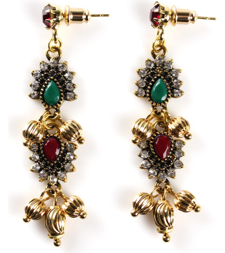 Small Decorations And Boules Earrings