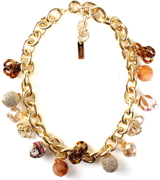 Metal Chain Choker With Boules