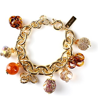 Resin And Metal Chain Bracelet