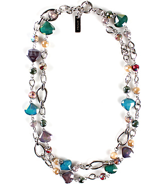 Metal Rings Choker With Charms