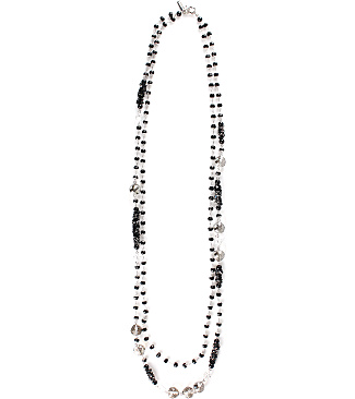Rosary Necklace With Glitter