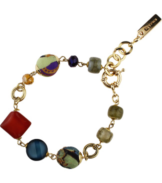 Chain Bracelet With Fantasy Mix