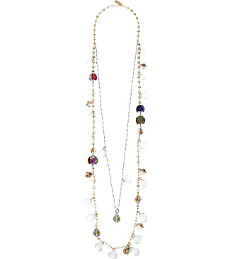 Necklace With Crystal Drops