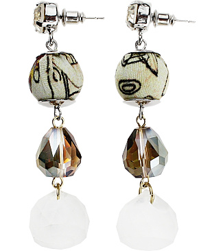 Earring With Crystal Drop