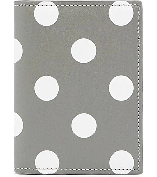 Polka dots printed Wallet grey