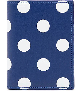 Polka dot printed Wallet navy